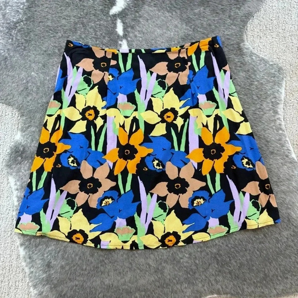 NWT Roxy Golden Poppy Mini Flowy Skirt - Picture 5 of 11